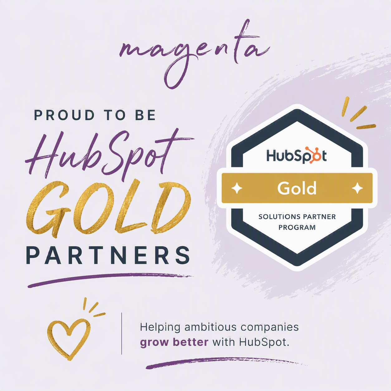 Hubspot gold heart